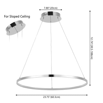 Brice  Modern Contemporary Iron Integrated LED Pendant